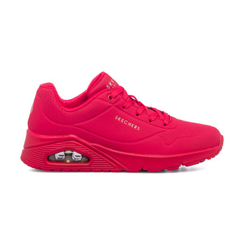 Sneakers rosse da donna con suola ad aria Skechers Uno - Stand On Air, Brand, SKU s312000470, Immagine 0